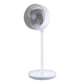 16 Inch 3-Speed Oscillating Stand Fan with Remote, White S5793
