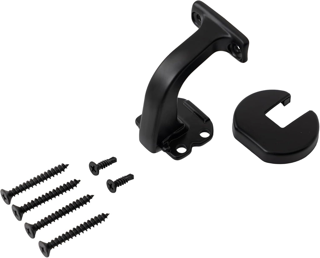 7 FT Matte Black Aluminum Handrail Set W343647