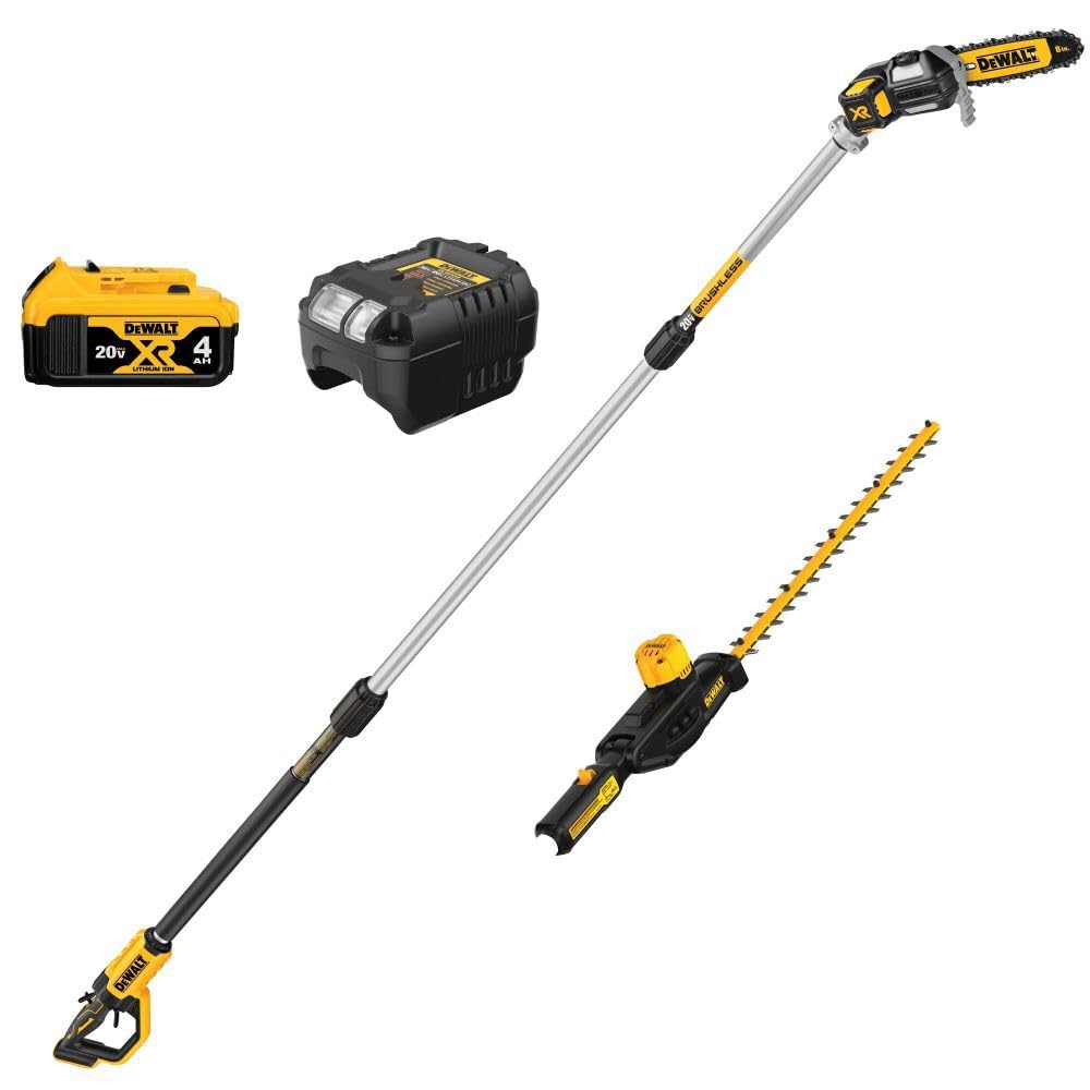 Cordless Pole Saw and Pole Hedge Trimmer Combo Kit R880