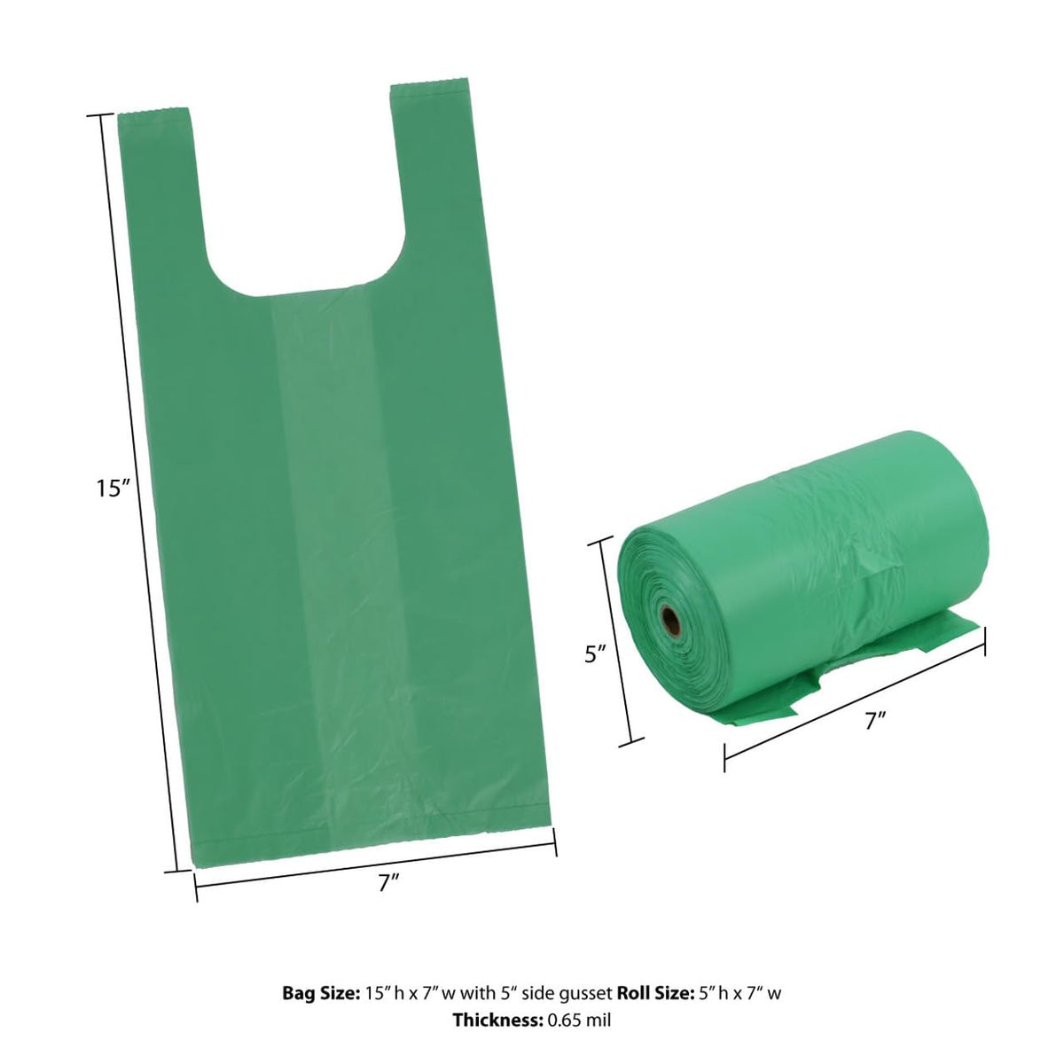 Jumbo Tie-Handle Pet Waste Bags, 2,400 Count, 8 Rolls Z352