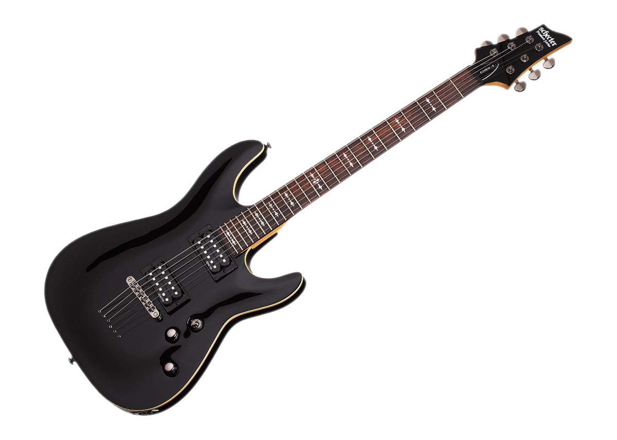Black 6-String Electric Guitar N9366