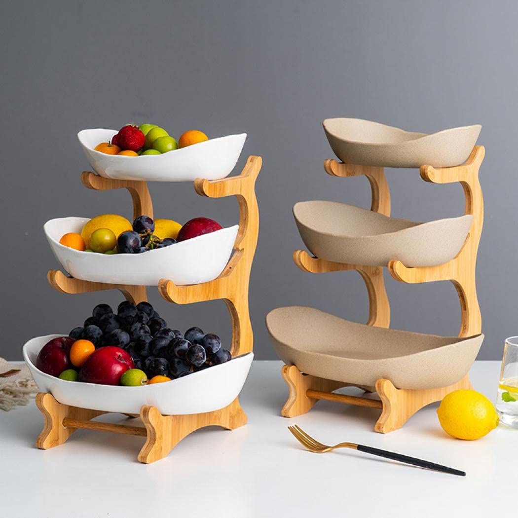 3 Tier Ceramic Fruit Basket Stand K12429