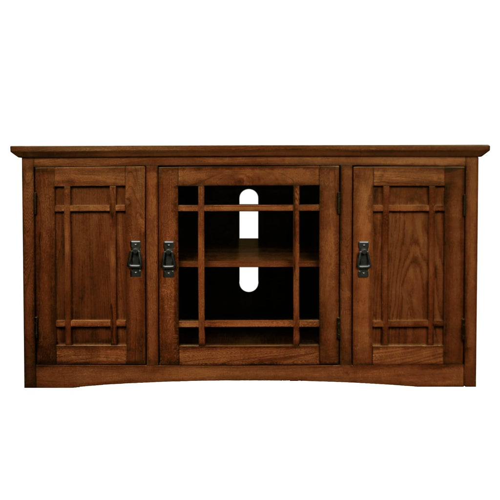 Mission Oak Corner TV Stand D3043