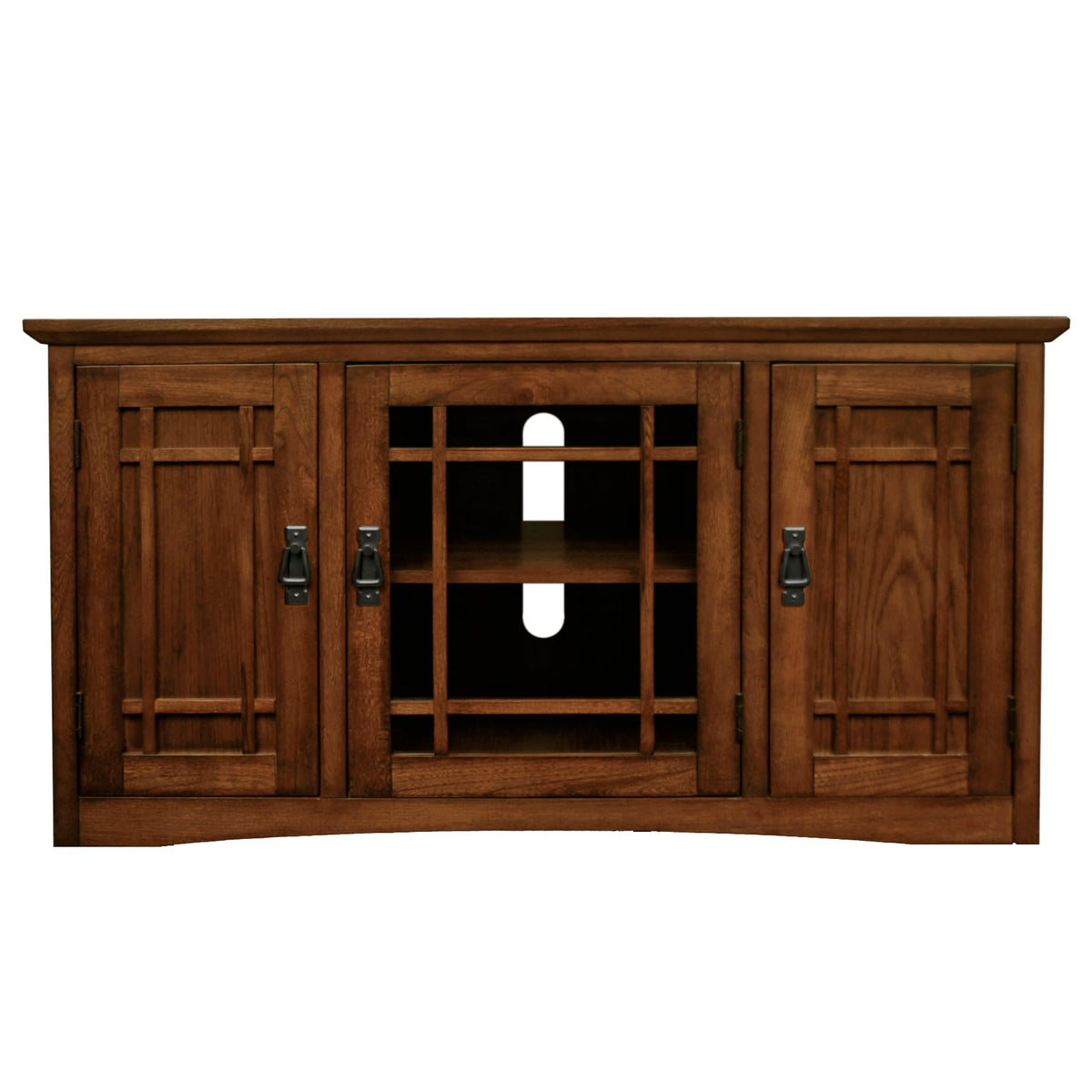 Mission Oak Corner TV Stand D3043
