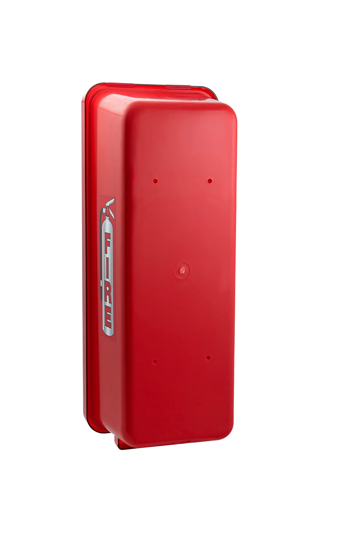 Red Surface-Mounted Fire Extinguisher Cabinet for 2 1/2 lb. or 5 lb. Fire Extinguishers Q7866