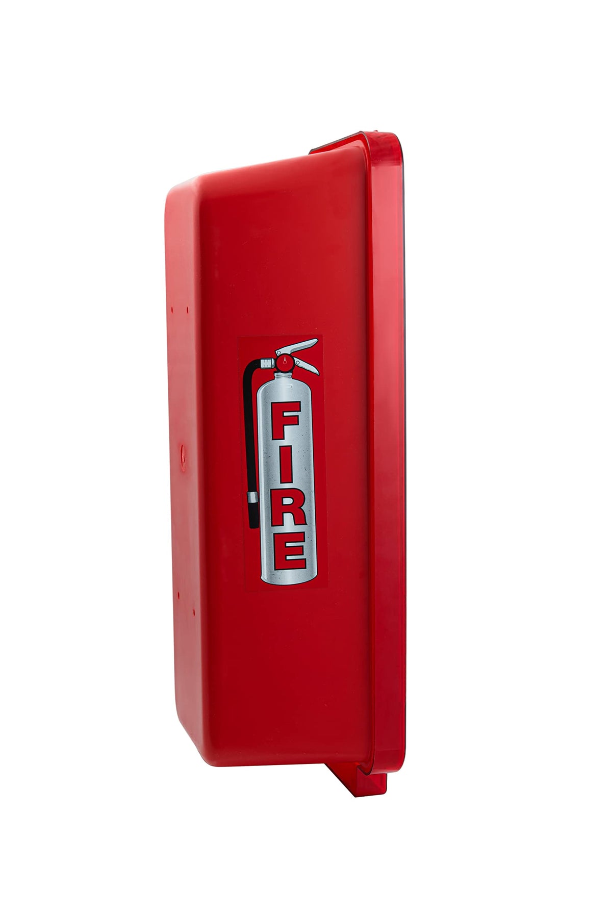 Red Surface-Mounted Fire Extinguisher Cabinet for 2 1/2 lb. or 5 lb. Fire Extinguishers Q7866