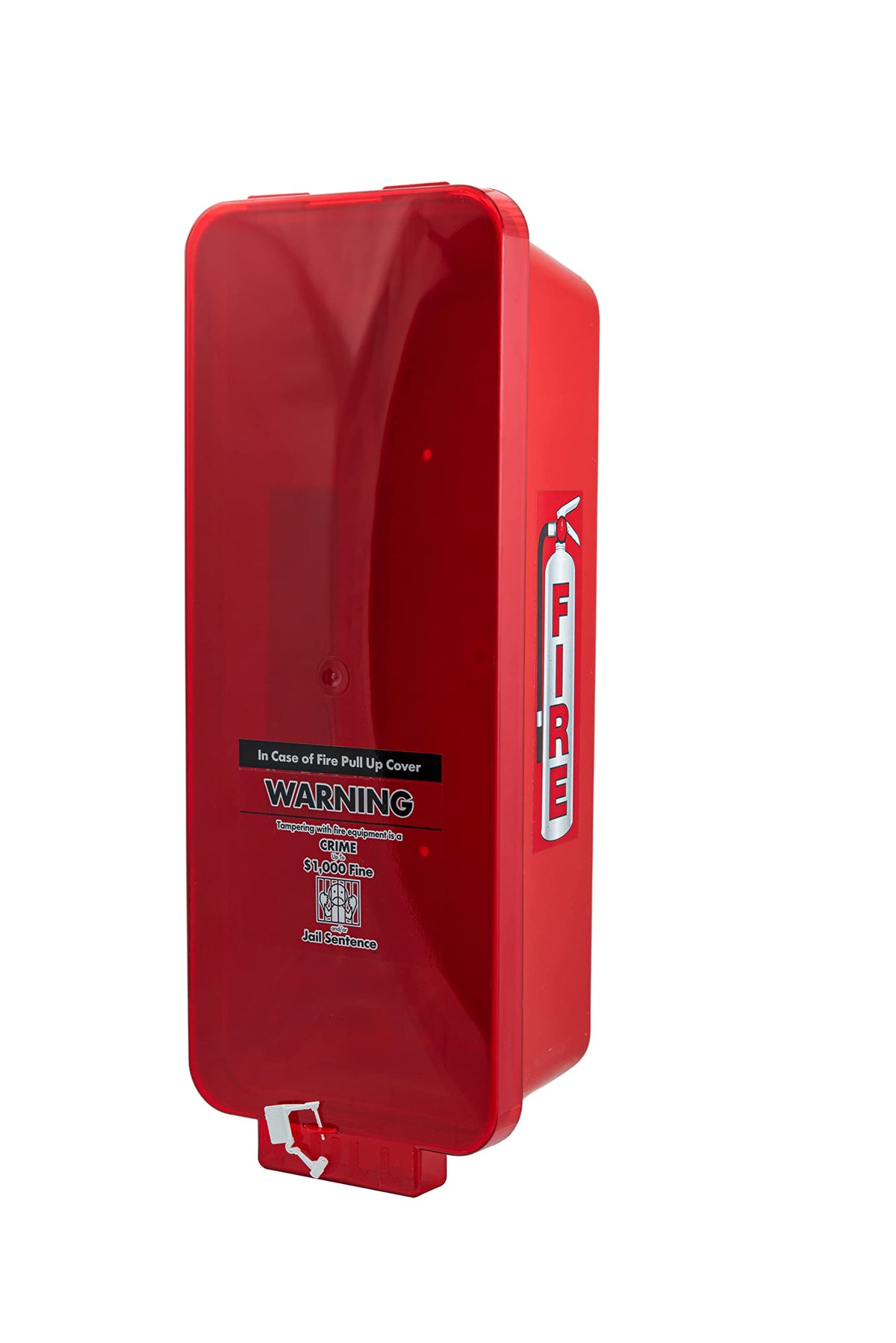 Red Surface-Mounted Fire Extinguisher Cabinet for 2 1/2 lb. or 5 lb. Fire Extinguishers Q7866