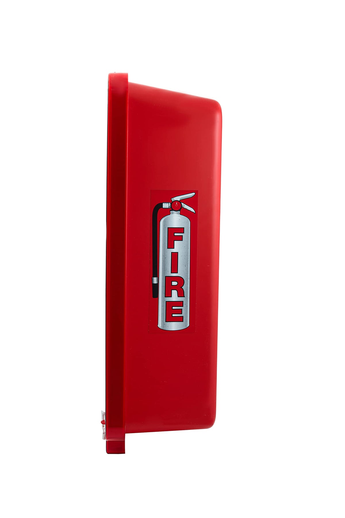 Red Surface-Mounted Fire Extinguisher Cabinet for 2 1/2 lb. or 5 lb. Fire Extinguishers Q7866