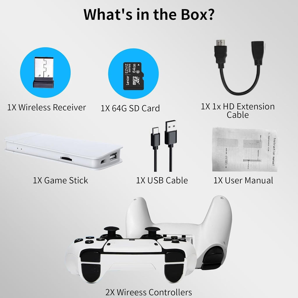 Wireless Retro Gaming Console Built-in 20,000+ Games C902