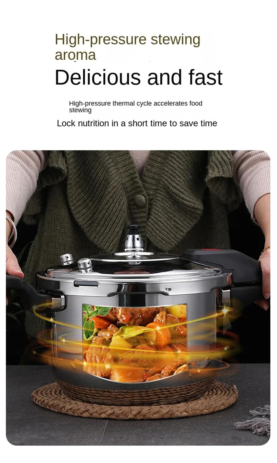 Stainless Steel 12.3L Pressure Cooker V78187
