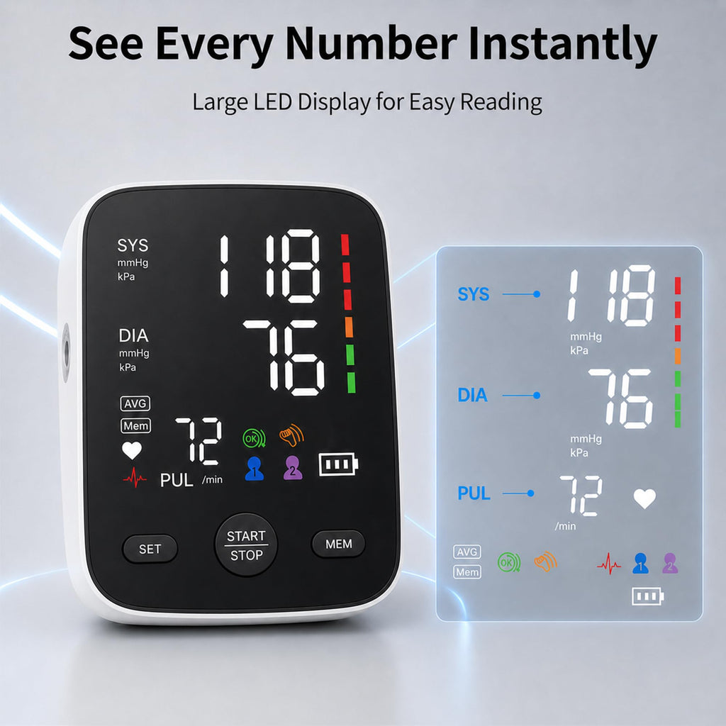 Blood Pressure Monitor with Wide Cuff J89296