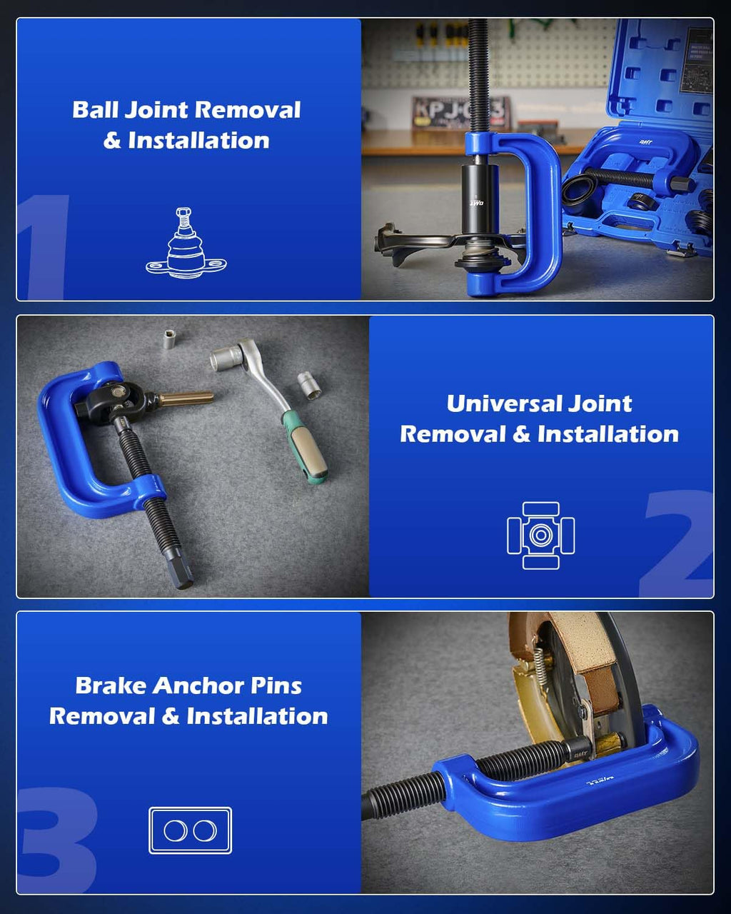 Ball Joint Press Kit with 4x4 Adapters K73329