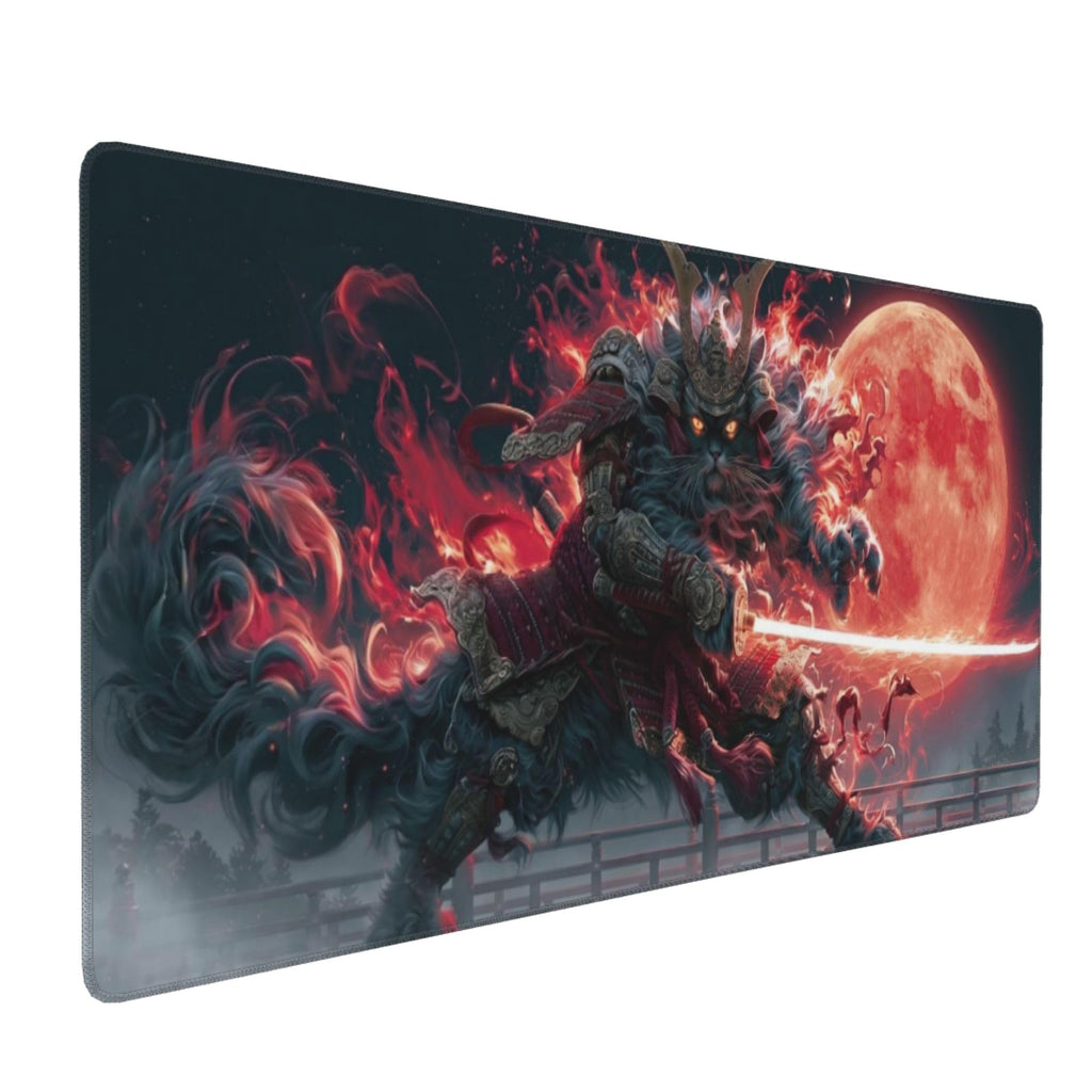 Samurai Cat XL Gaming Mouse Pad I2965