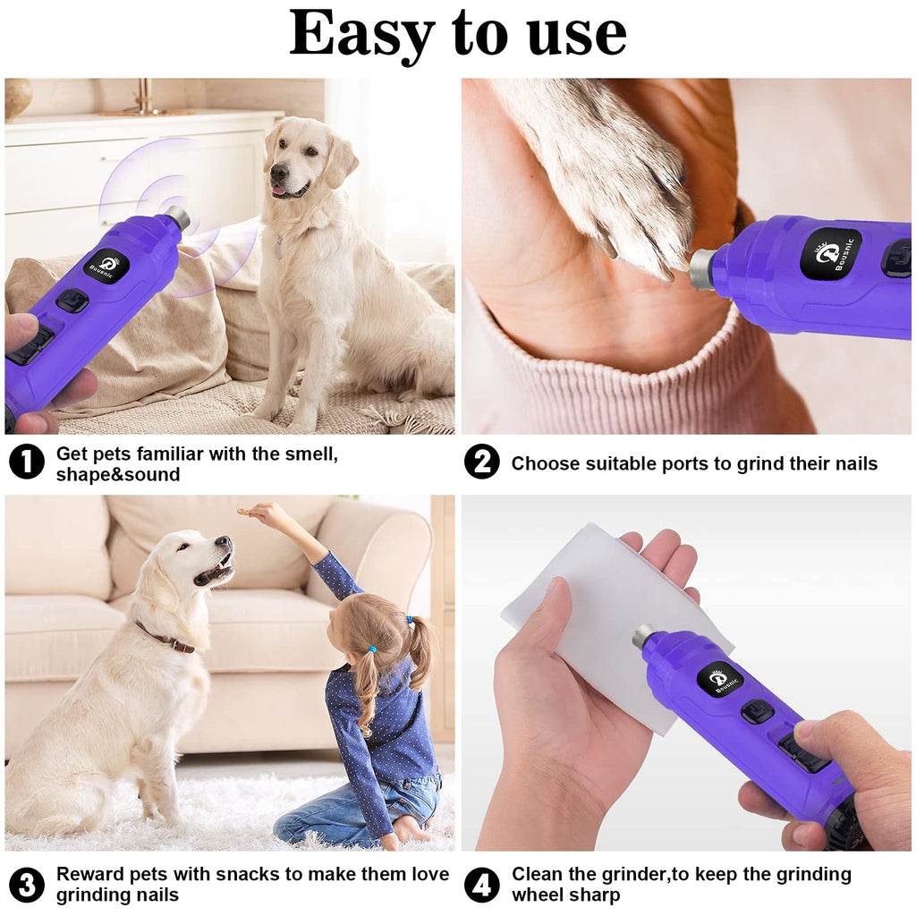2-Speed Electric Dog Nail Grinder with 2 LED Light A4159