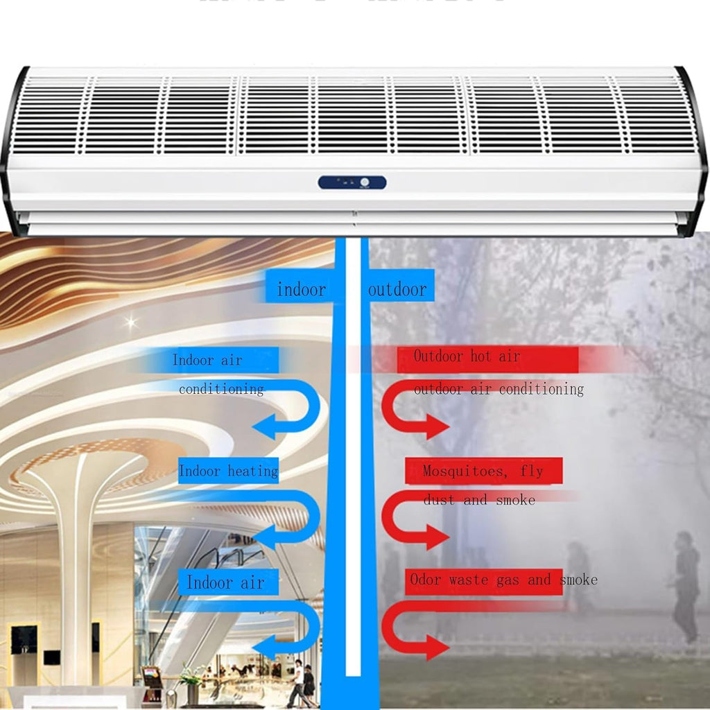 Wall-mounted Air Curtain Fan with Remote Control D702