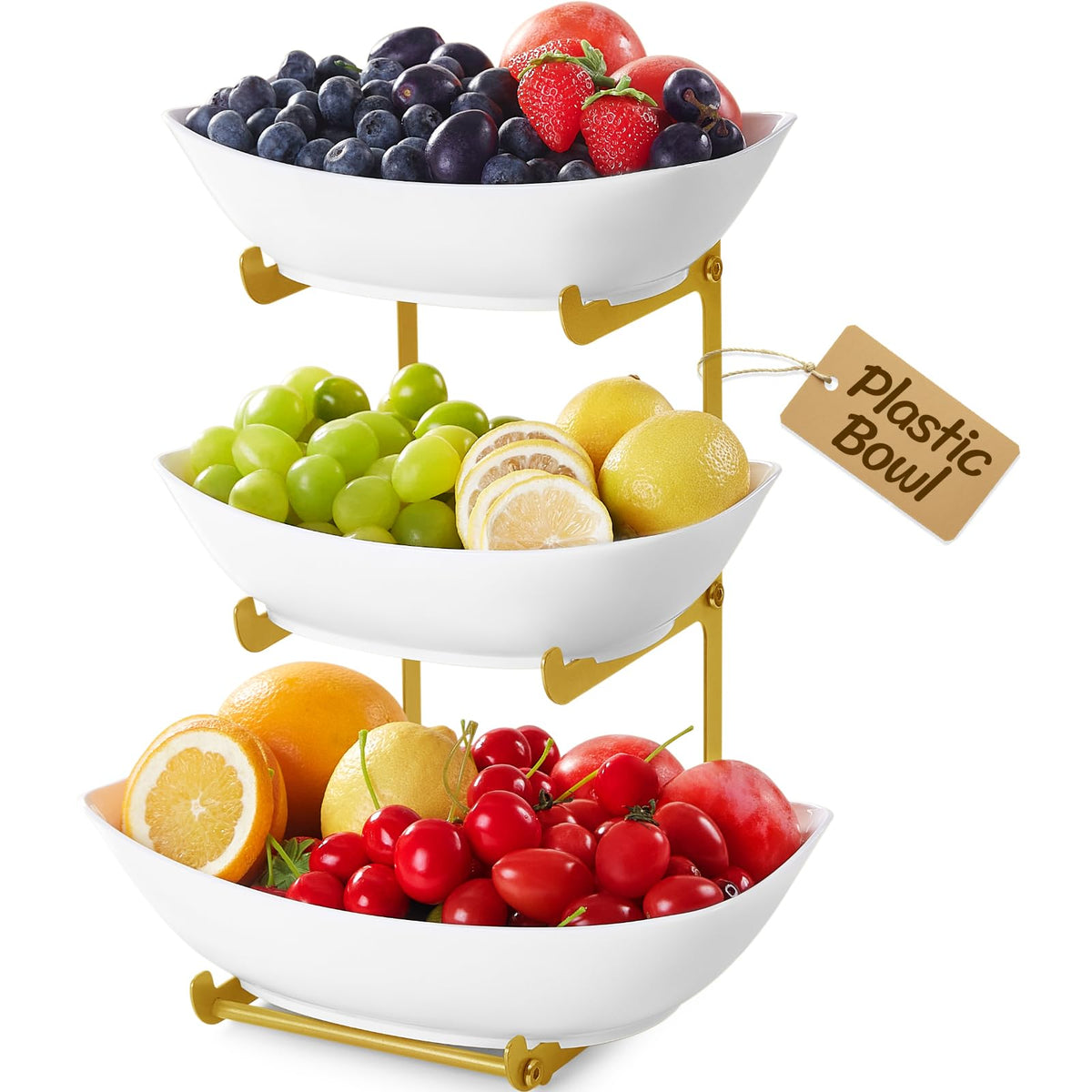3 Tier Plastic Fruit Bowl H4509