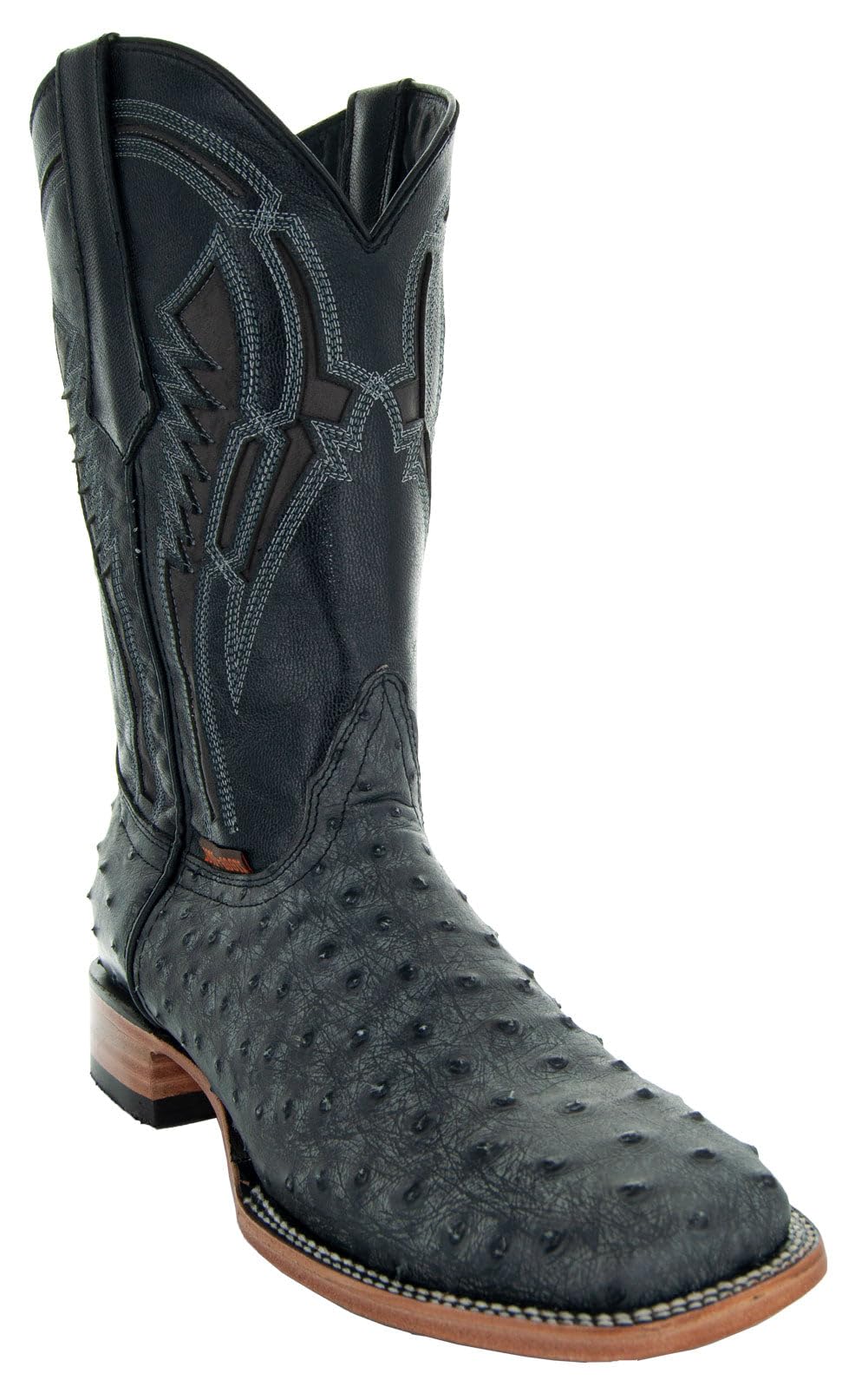 Ostrich Print Cowboy Boots F3796