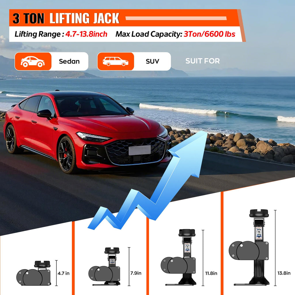 3 Ton Electric Car Jack Kit with Lug Wrench P29069