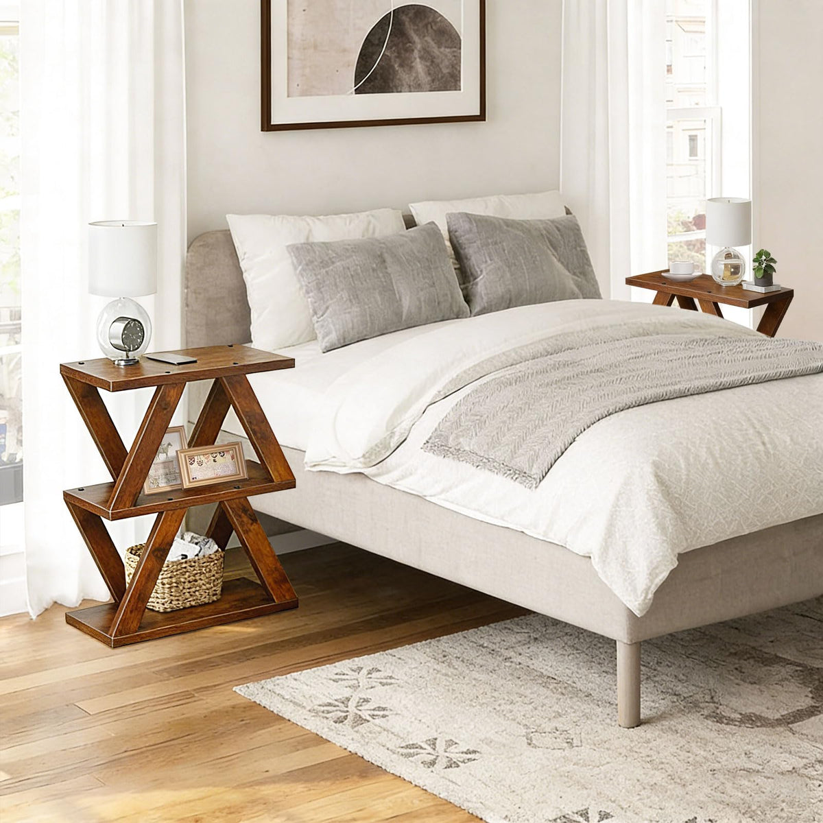 3 Tier Side Table with Storage Shelves N37329