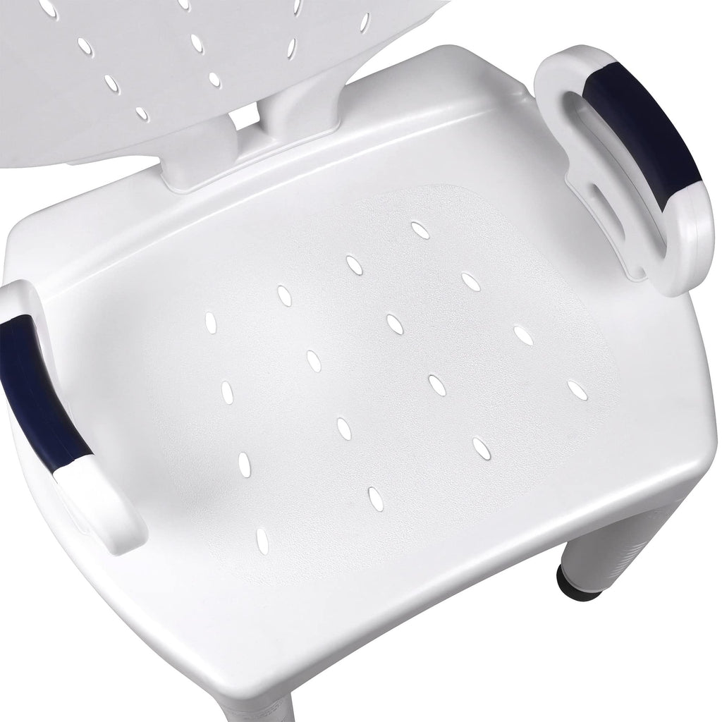Shower Chair Bath Seat with Padded Arms, Removable Back and Adjustable Legs X67100