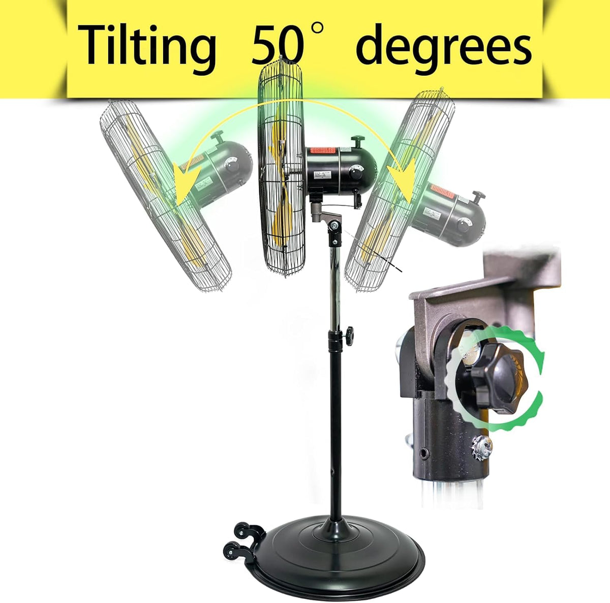 20 Inch 3-Speed Oscillating Pedestal Fan X970
