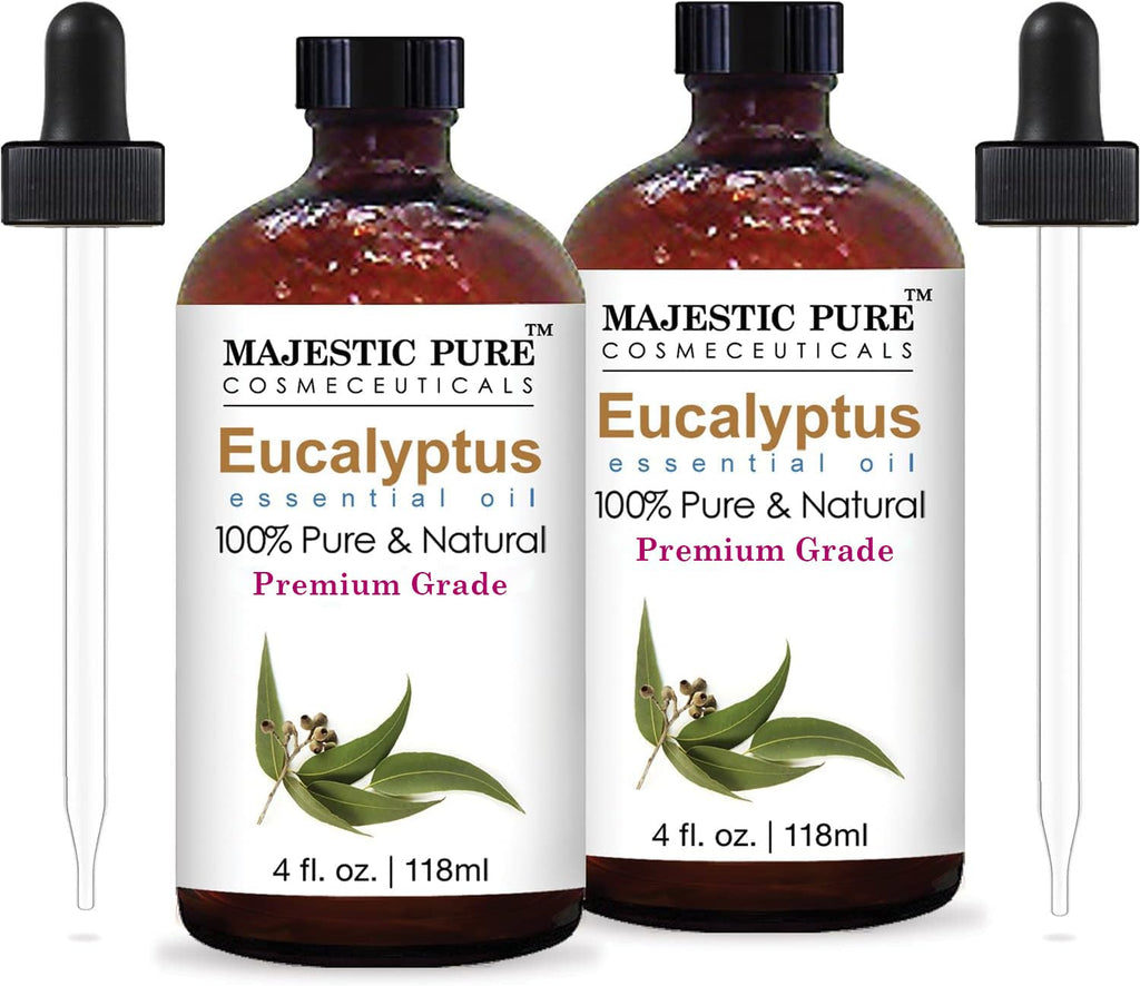 Peppermint and Eucalyptus Essential Oil 4 fl oz Pack of 2 W68505