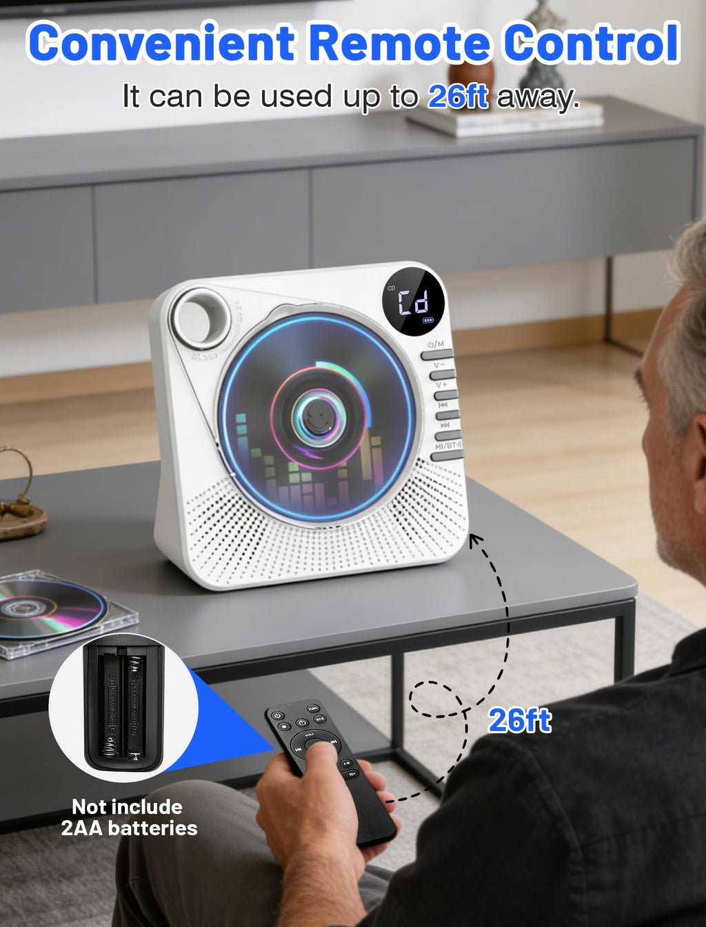 Portable CD Player with Speakers I2329