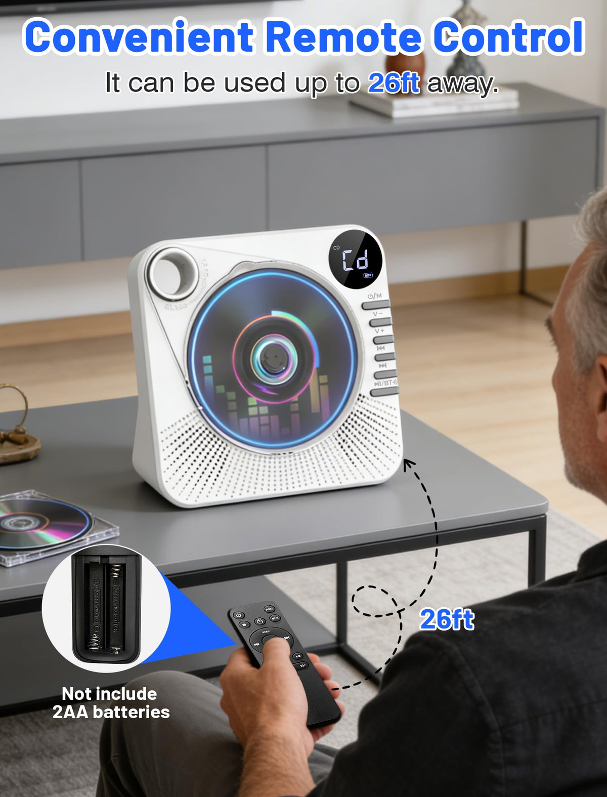 Portable CD Player with Speakers I2329