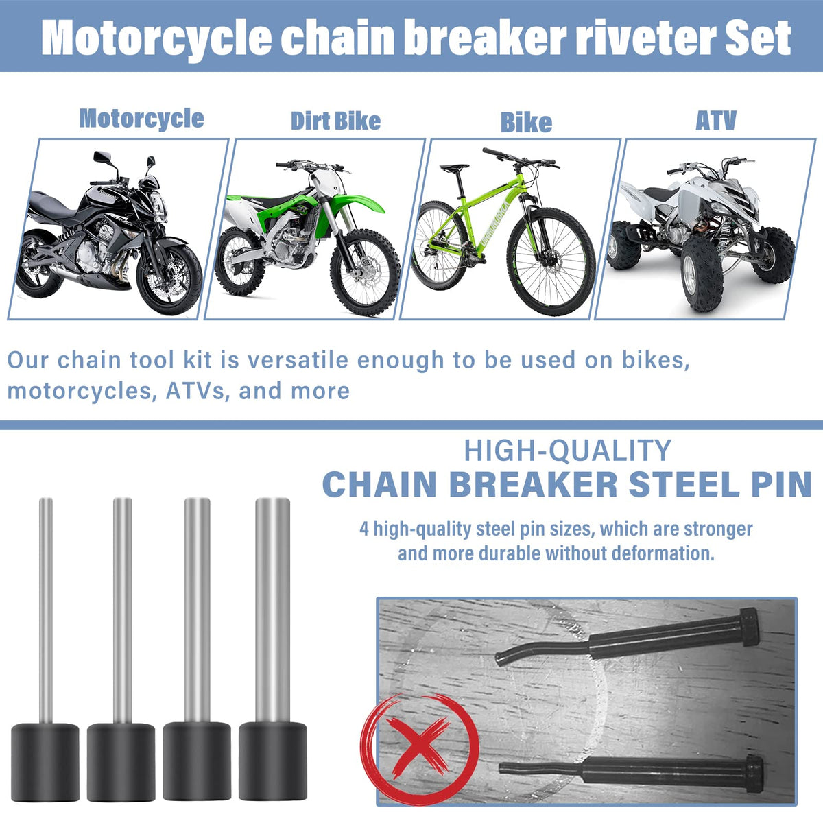 Motorcycle Chain Breaker Tool Kit L536840