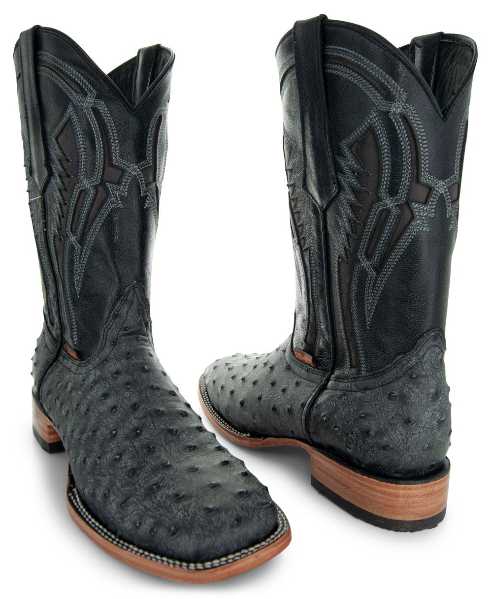 Ostrich Print Cowboy Boots F3796