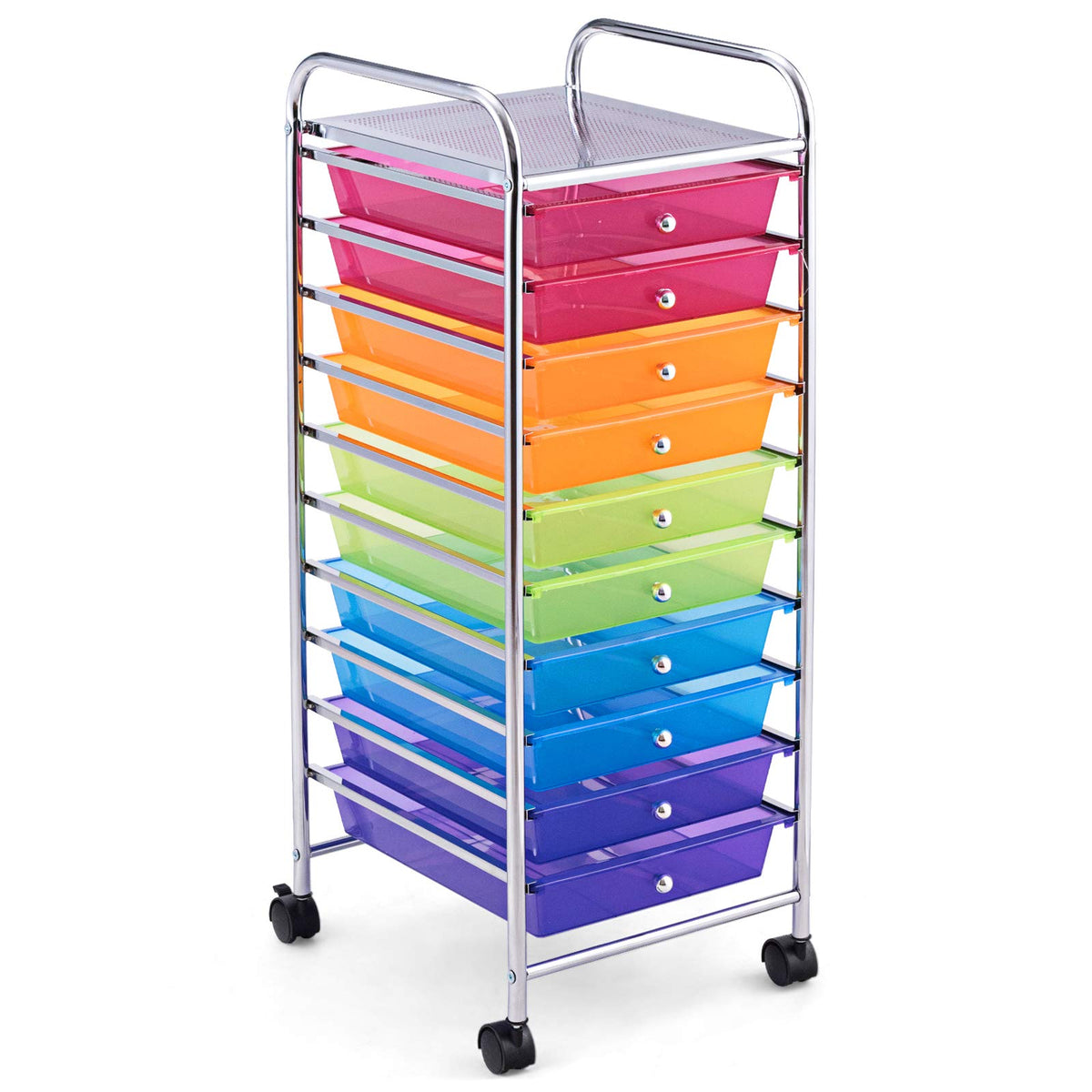 10 Drawer Rolling Storage Cart with Wheels S9605