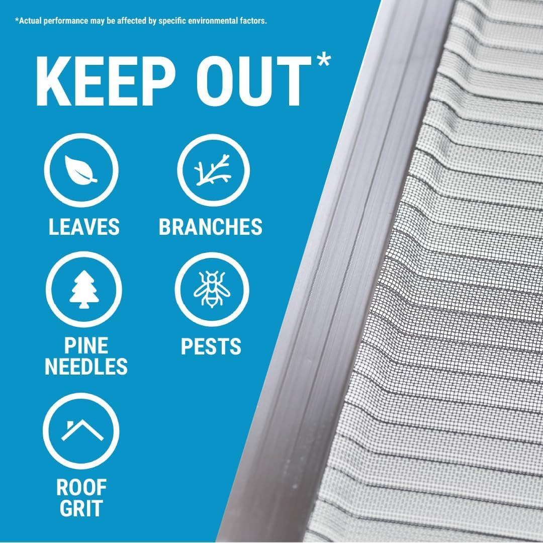 Stainless Steel Micro-Mesh Gutter Guard Kit 48 Ft. L126934