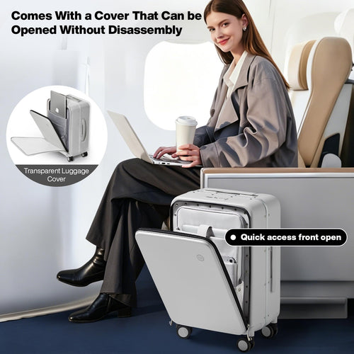 20'' Carry On Luggage with Front Pocket I409