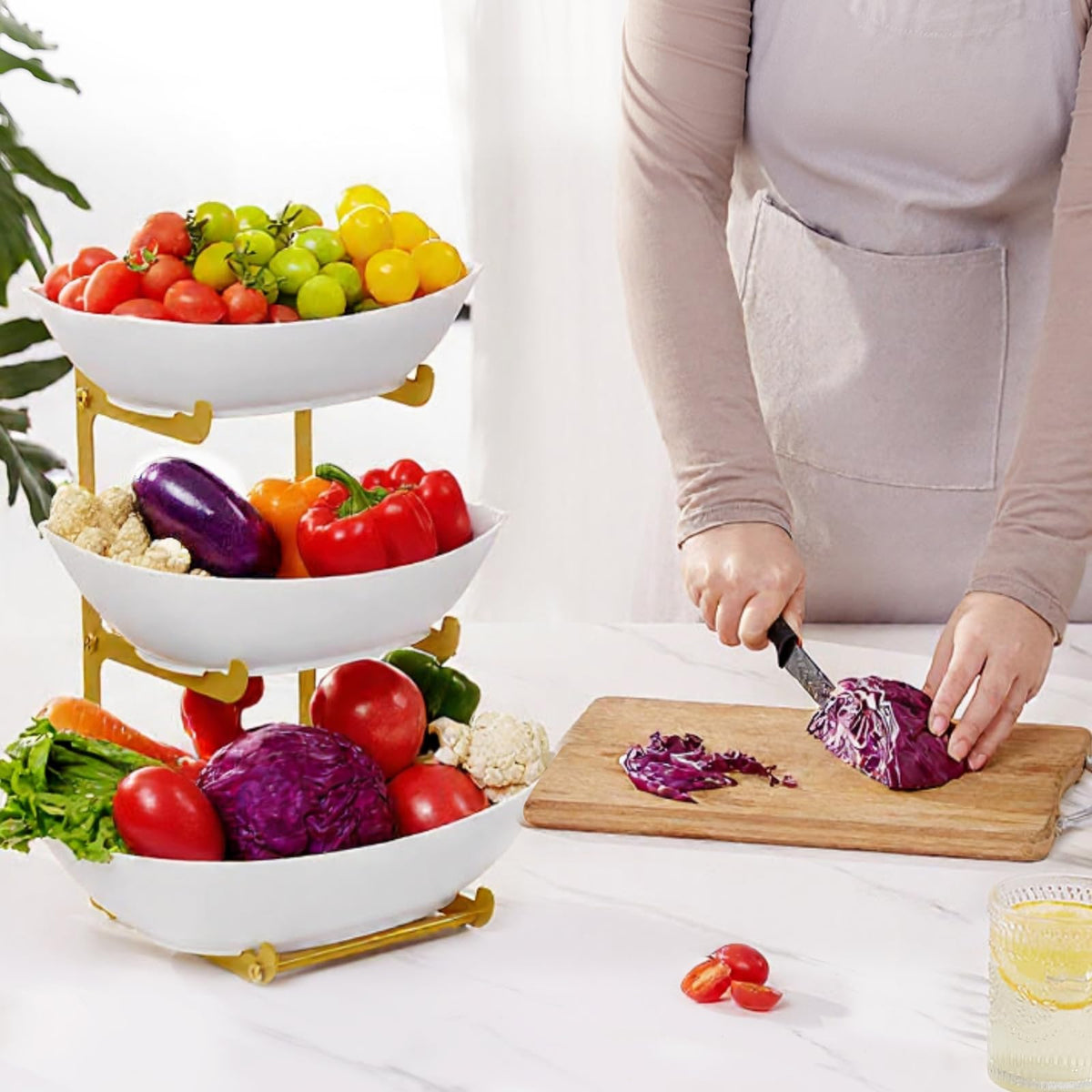 3 Tier Plastic Fruit Bowl H4509