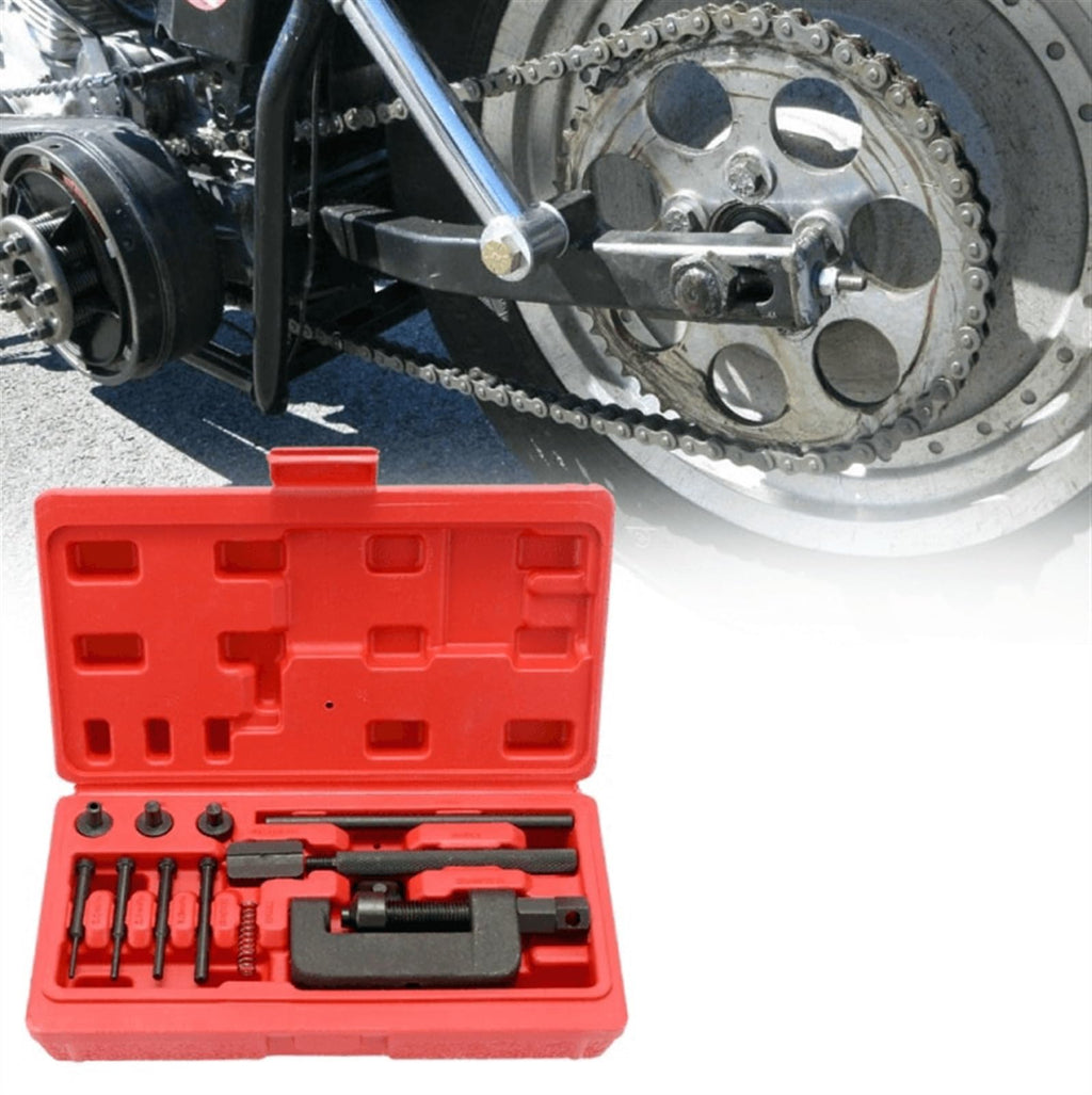 Motorcycle Bike Chain Breaker Riveter Tool Set with Carry Box Z501