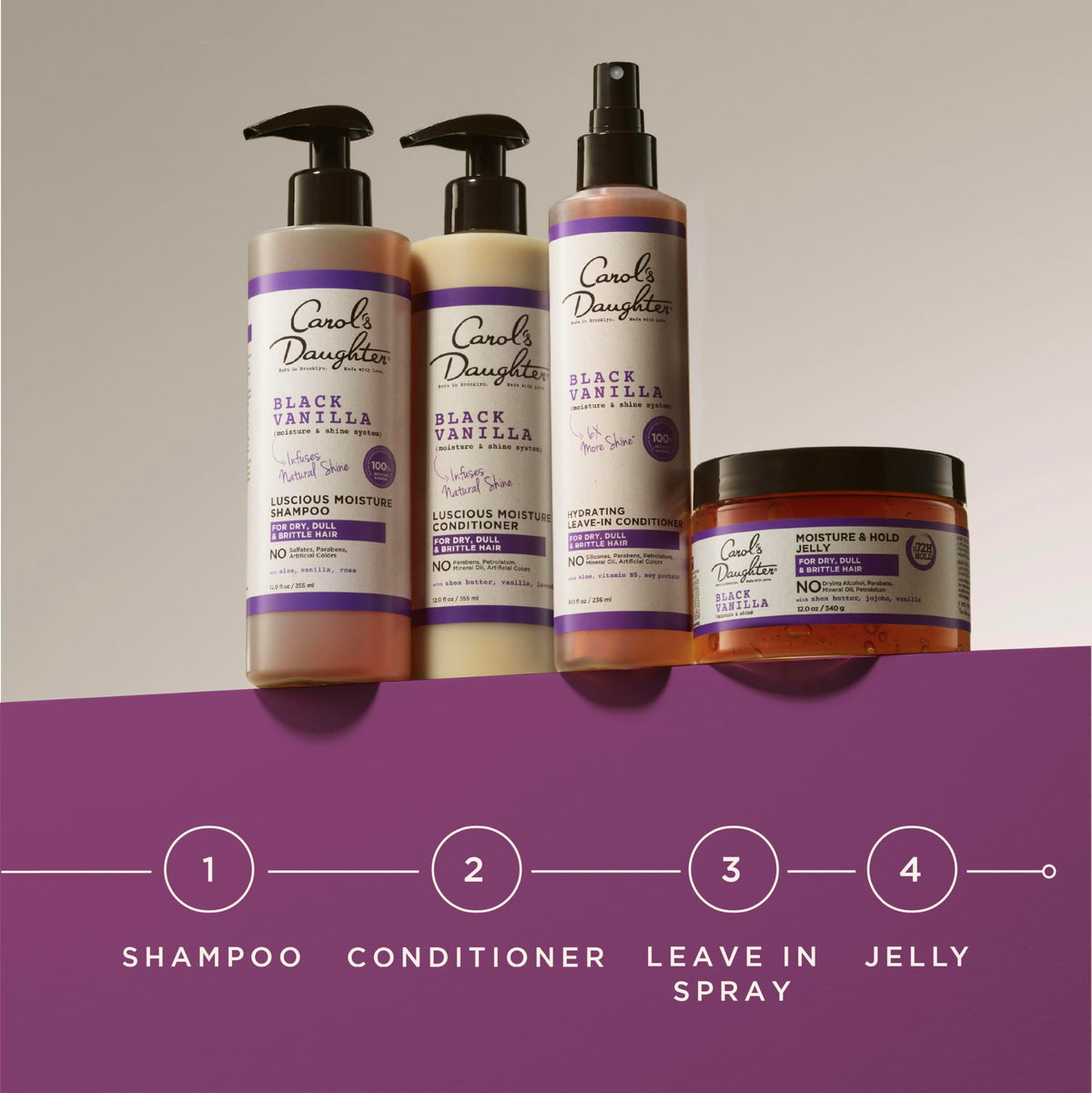Black Vanilla Leave In Conditioner 8 Fl Oz W5119