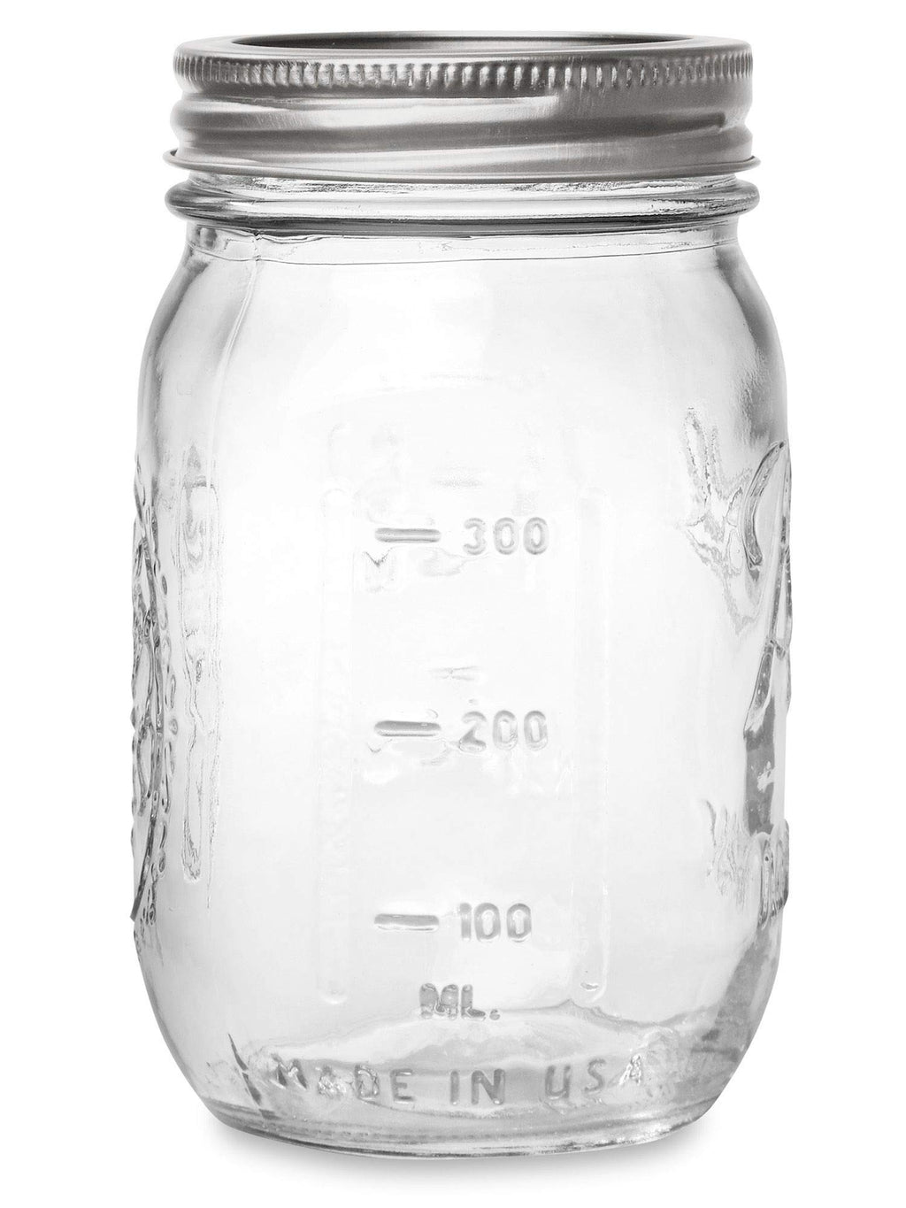 16 oz Regular Mouth Mason Jar with Lids and Bands (12 Units) Q3980
