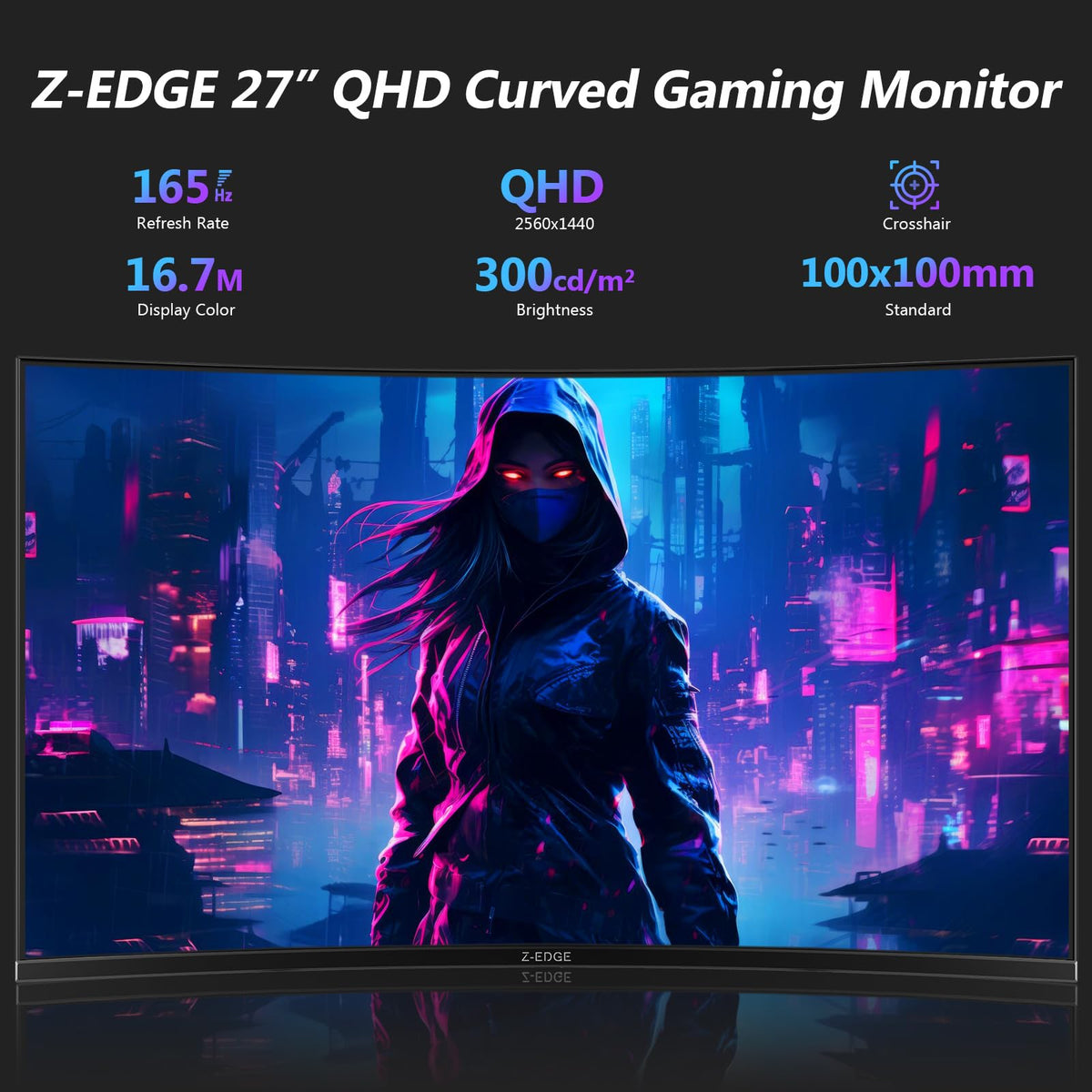 27 inch Curved QHD 165Hz Gaming Monitor P244081