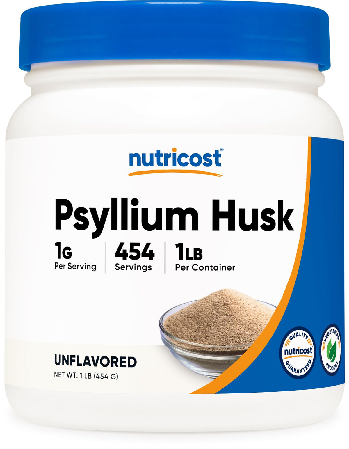Psyllium Husk Ground Powder 1lbs Gluten Free Non-GMO W995