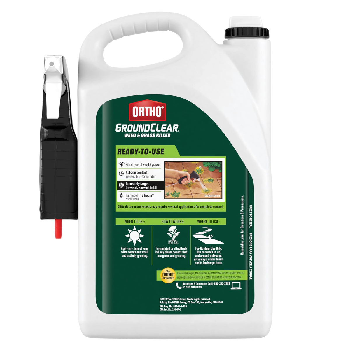 Weed & Grass Killer with Comfort Wand, 1 gal. B166
