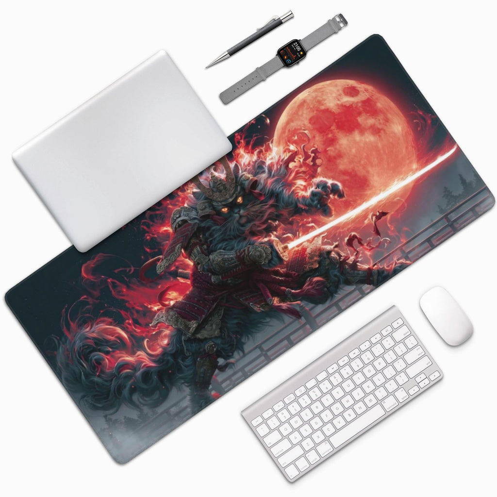 Samurai Cat XL Gaming Mouse Pad I2965