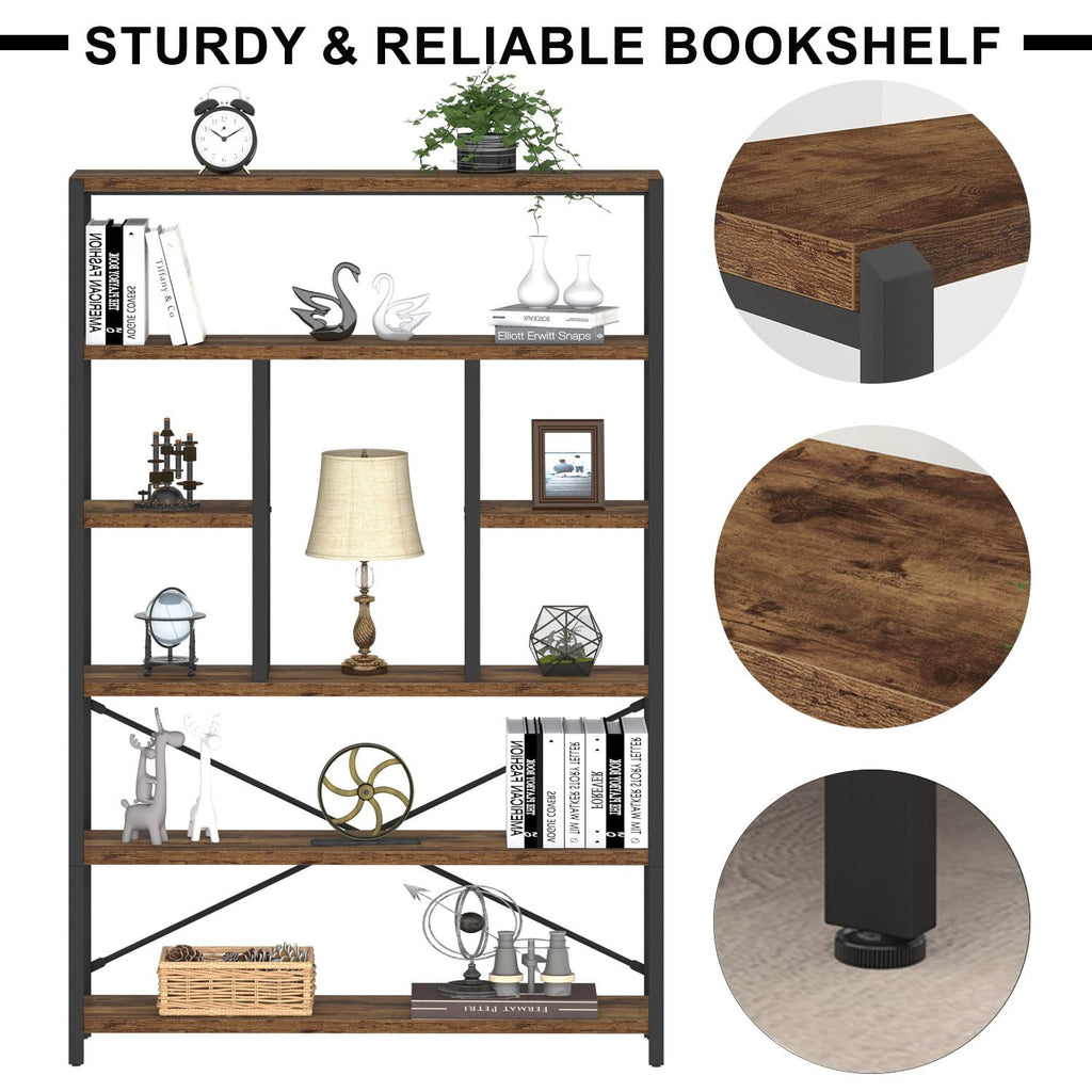 6 Tier Industrial Bookshelf G7634