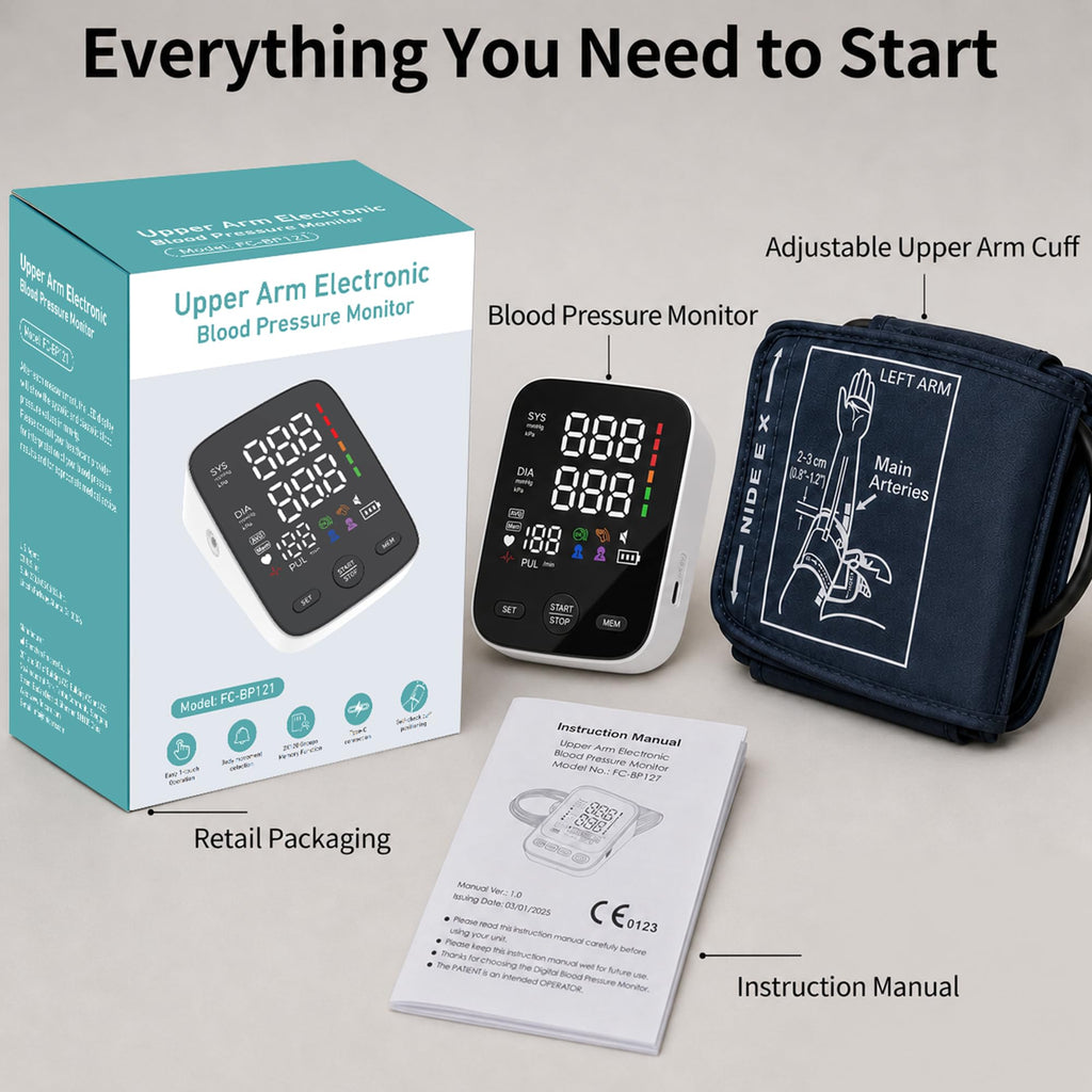 Blood Pressure Monitor with Wide Cuff J89296