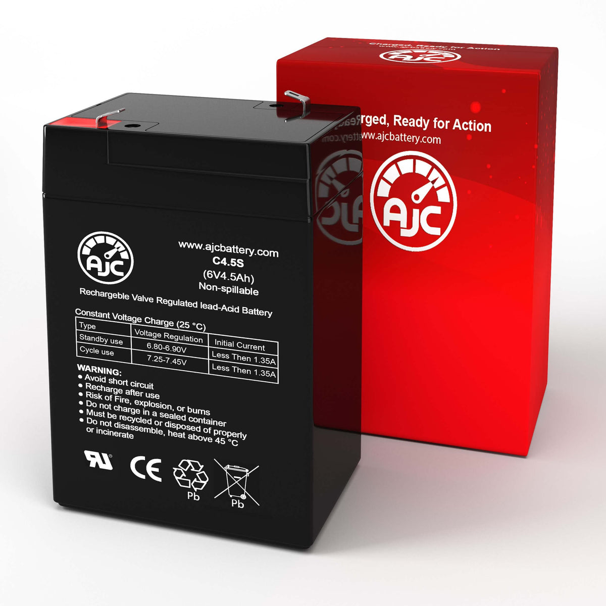 6V 4.5Ah Sealed Lead Acid Battery M448226