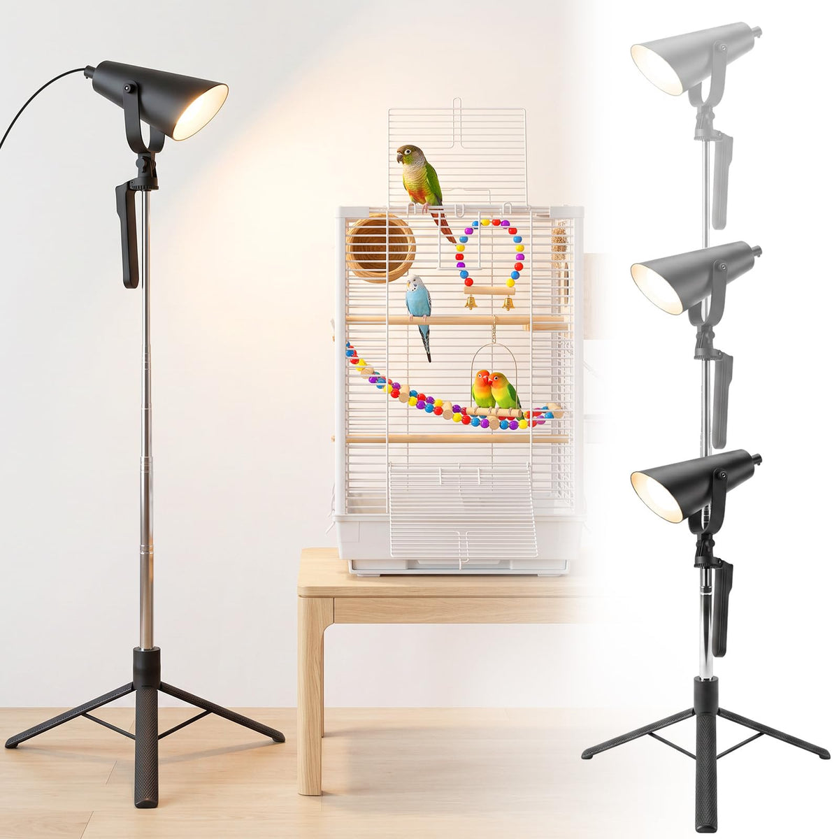Bird Light with Adjustable Tripod Stand O201962