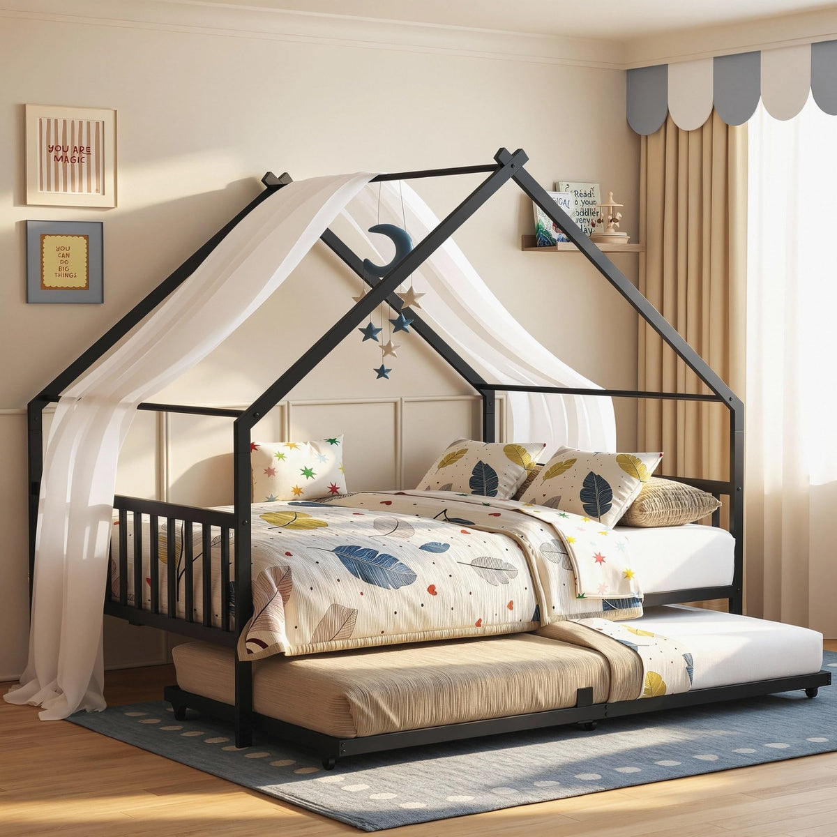 Black Daybed with Trundle D513253