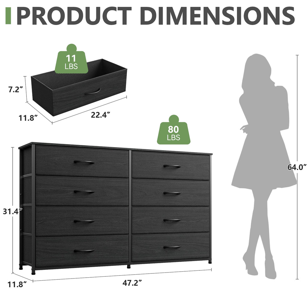 Wide 8 Drawer Dresser P426960