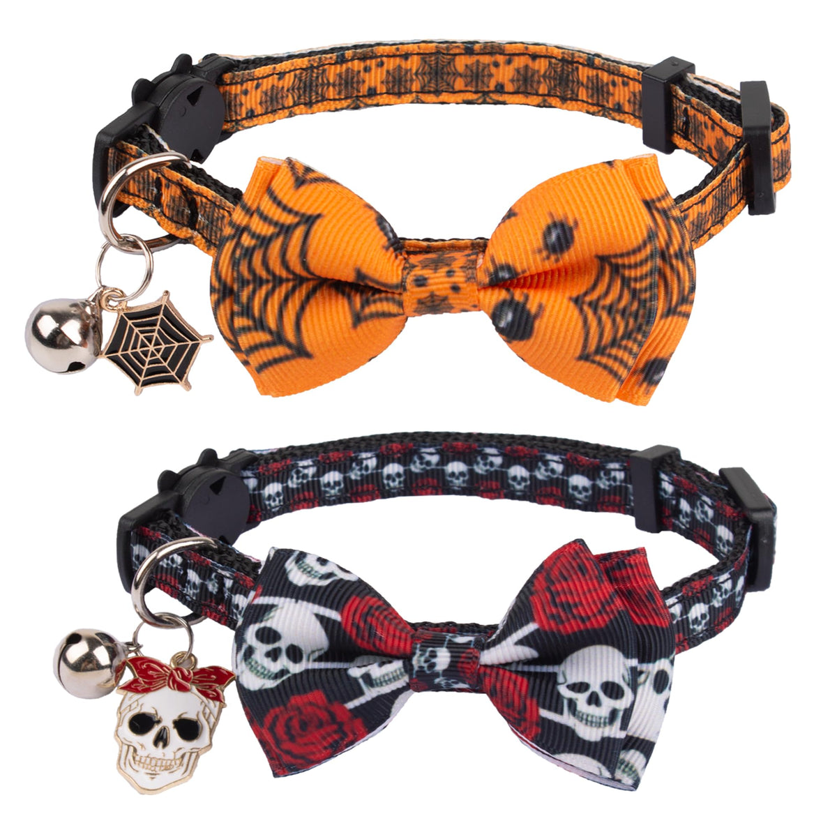Halloween Cat Collar with Bow Bell B7218