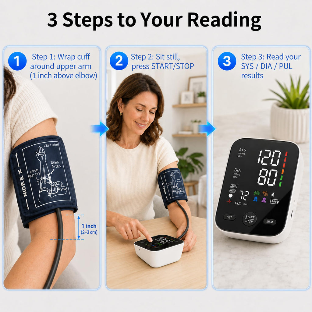 Blood Pressure Monitor with Wide Cuff J89296