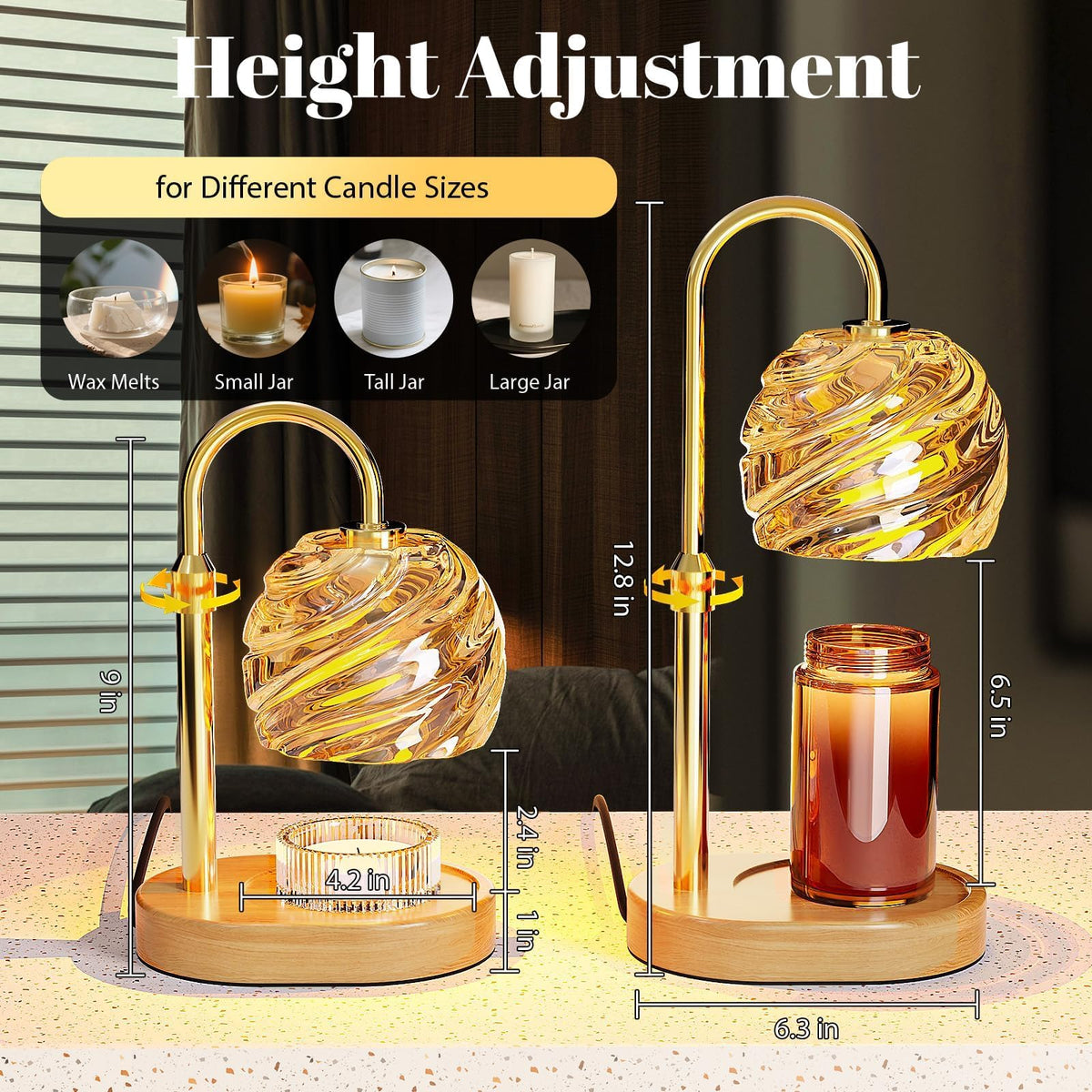 Candle Warmer Lamp with Timer W4513